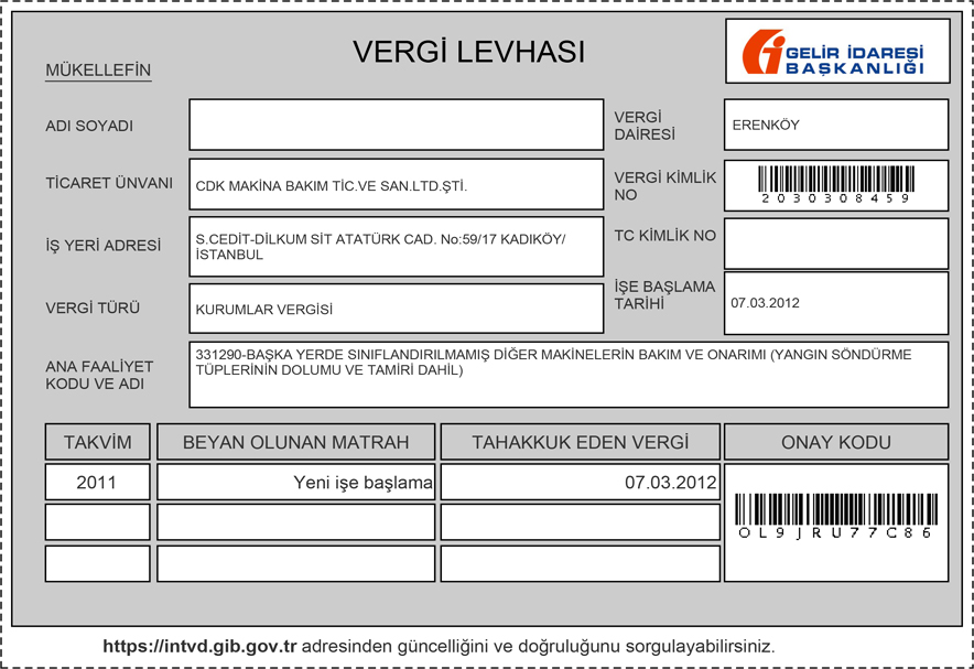 vergi levhasi